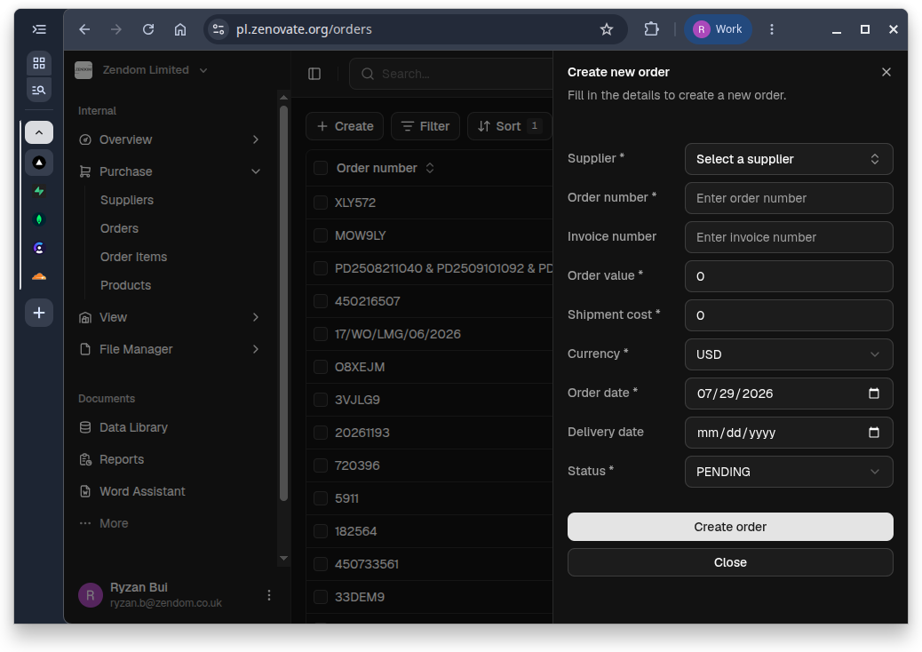 create-order-sheet