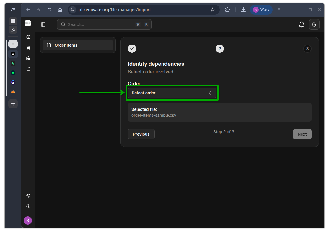 import-select-order